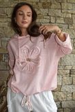 Rustic Nature Linen Blend Hippie Shake Hoodie Washed Sugar